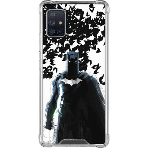 DC Comics Batman Holding batarang Art Galaxy A51 5G Clear Case