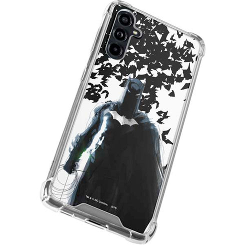DC Comics Batman Holding batarang Art Galaxy A54 5G Clear Case