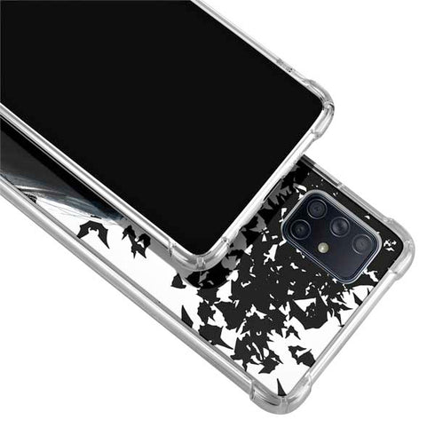 DC Comics Batman Holding batarang Art Galaxy A71 5G Clear Case