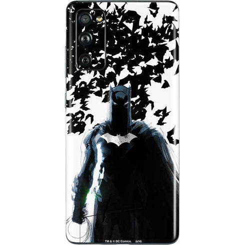 DC Comics Batman Holding batarang Art Galaxy S20 Fan Edition Skin