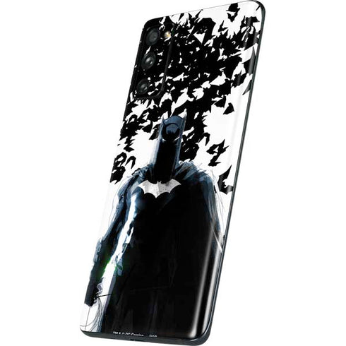 DC Comics Batman Holding batarang Art Galaxy S20 Fan Edition Skin
