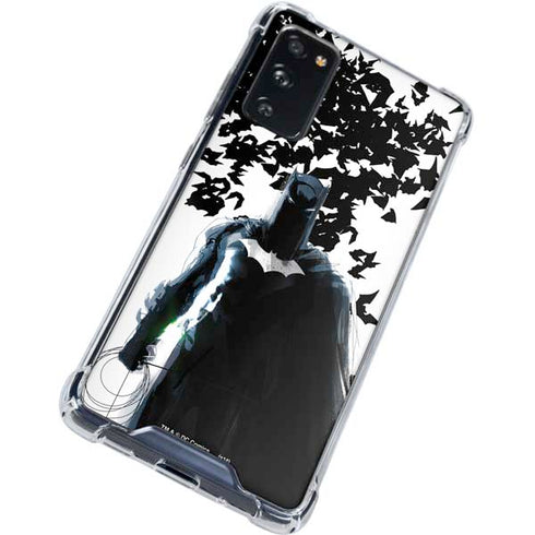 DC Comics Batman Holding batarang Art Galaxy S20 FE Clear Case