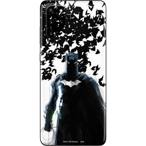 DC Comics Batman Holding batarang Art Galaxy S20 Plus Skin
