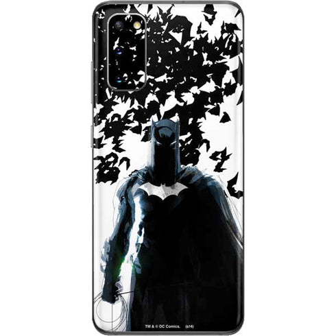 DC Comics Batman Holding batarang Art Galaxy S20 Skin