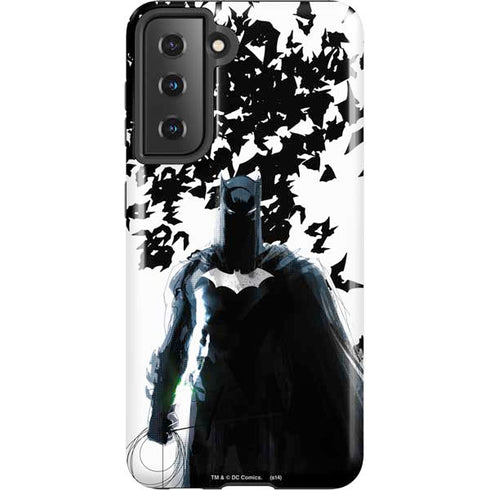 DC Comics Batman Holding batarang Art Galaxy S21 5G Pro Case