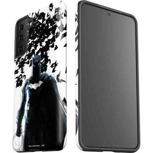 DC Comics Batman Holding batarang Art Galaxy S21 Plus 5G Pro Case