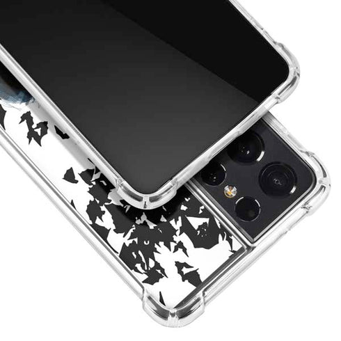 DC Comics Batman Holding batarang Art Galaxy S21 Ultra 5G Clear Case