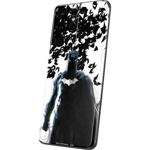 DC Comics Batman Holding batarang Art Galaxy S21 Ultra 5G Skin