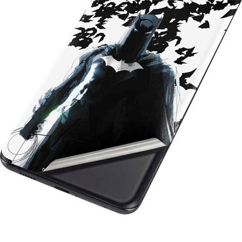 DC Comics Batman Holding batarang Art Galaxy S21 Ultra 5G Skin
