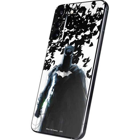 DC Comics Batman Holding batarang Art Galaxy S22 Plus Skin