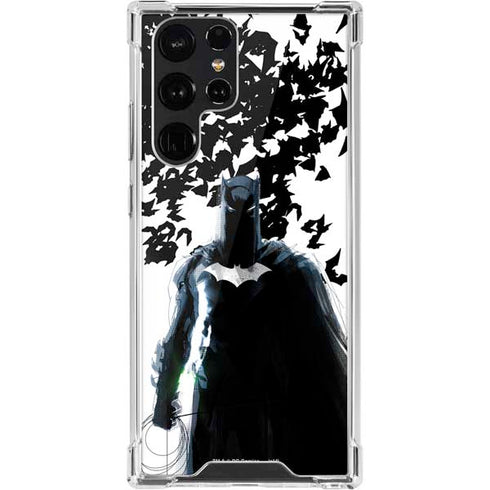 DC Comics Batman Holding batarang Art Galaxy S22 Ultra Clear Case