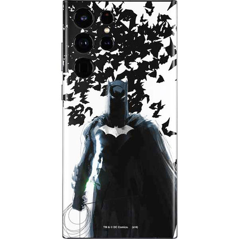 DC Comics Batman Holding batarang Art Galaxy S22 Ultra Skin