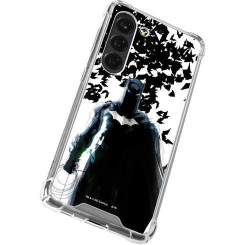 DC Comics Batman Holding batarang Art Galaxy S23 Clear Case