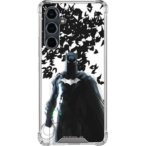 DC Comics Batman Holding batarang Art Galaxy S23 FE Clear Case
