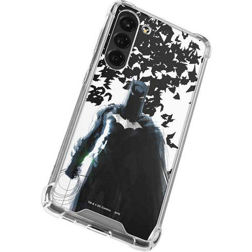 DC Comics Batman Holding batarang Art Galaxy S23 Plus Clear Case