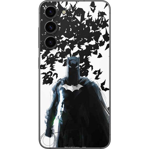 DC Comics Batman Holding batarang Art Galaxy S23 Plus Skin