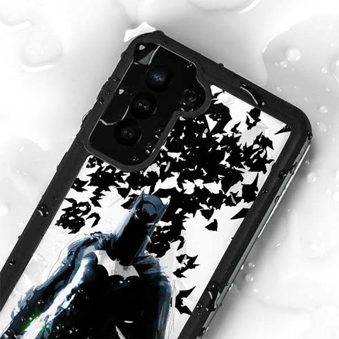 DC Comics Batman Holding batarang Art Galaxy S23 Plus Waterproof Case