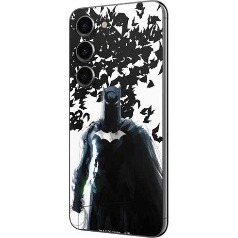 DC Comics Batman Holding batarang Art Galaxy S23 Skin