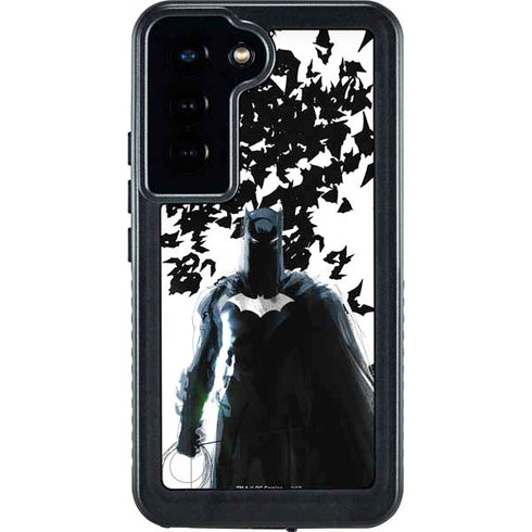 DC Comics Batman Holding batarang Art Galaxy S23 Waterproof Case