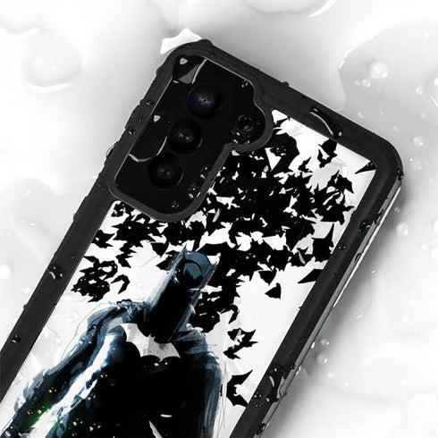 DC Comics Batman Holding batarang Art Galaxy S23 Waterproof Case
