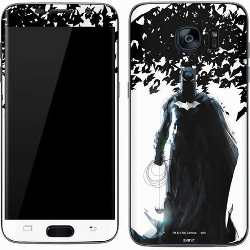 DC Comics Batman Holding batarang Art Galaxy S7 Skin