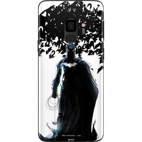 DC Comics Batman Holding batarang Art Galaxy S9 Skin