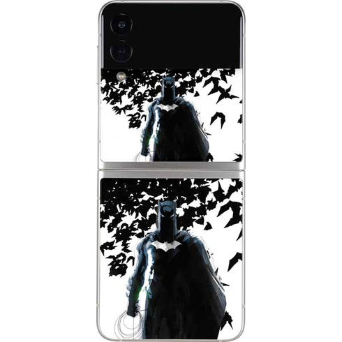 DC Comics Batman Holding batarang Art Galaxy Z Flip3 5G Skin