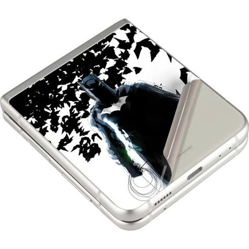 DC Comics Batman Holding batarang Art Galaxy Z Flip3 5G Skin