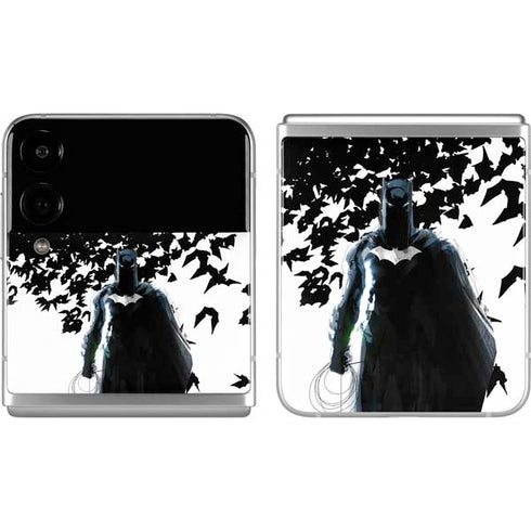 DC Comics Batman Holding batarang Art Galaxy Z Flip4 5G Skin