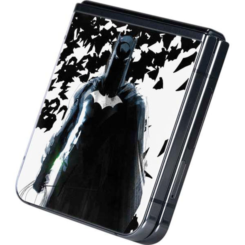 DC Comics Batman Holding batarang Art Galaxy Z Flip5 5G Skin