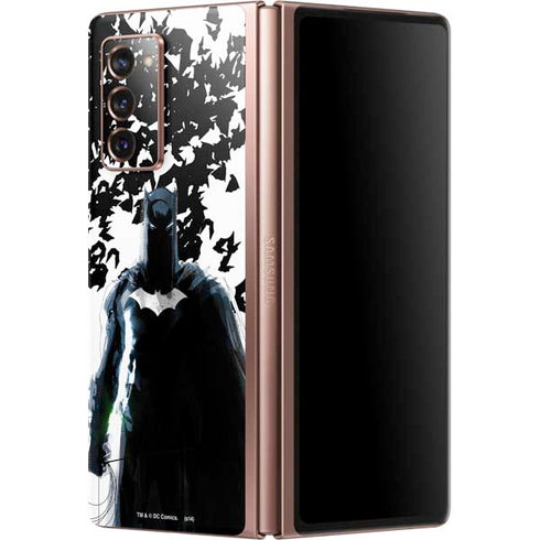 DC Comics Batman Holding batarang Art Galaxy Z Fold2 5G Skin