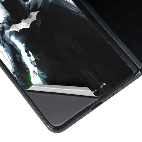 DC Comics Batman Holding batarang Art Galaxy Z Fold4 5G Skin