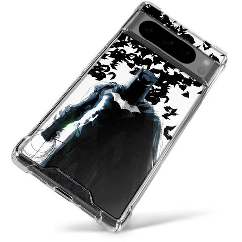 DC Comics Batman Holding batarang Art Google Pixel 8 Pro Clear Case