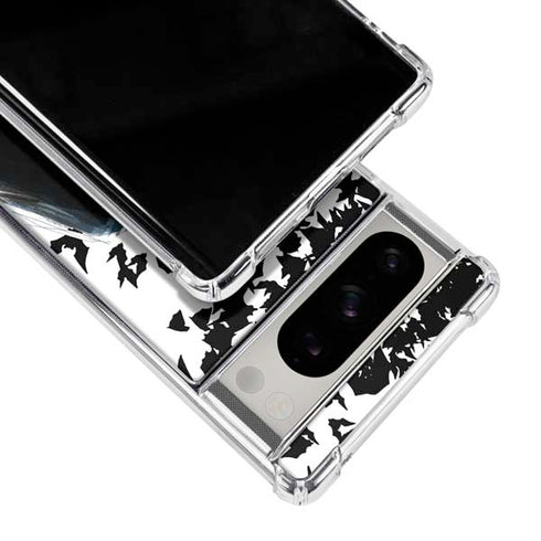 DC Comics Batman Holding batarang Art Google Pixel 8 Pro Clear Case