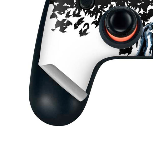 DC Comics Batman Holding batarang Art Google Stadia Controller Skin