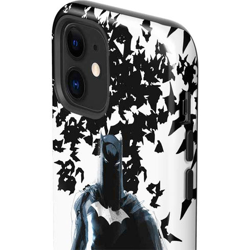DC Comics Batman Holding batarang Art iPhone 12 Impact Case
