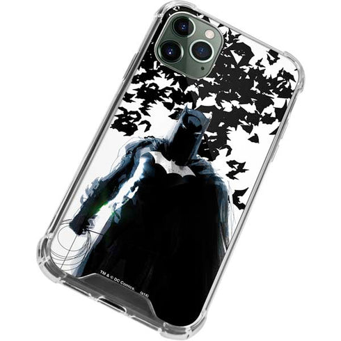 DC Comics Batman Holding batarang Art iPhone 12 Pro Max Clear Case