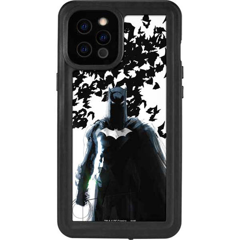 DC Comics Batman Holding batarang Art iPhone 12 Pro Max Waterproof Case