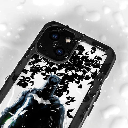 DC Comics Batman Holding batarang Art iPhone 13 Mini Waterproof Case