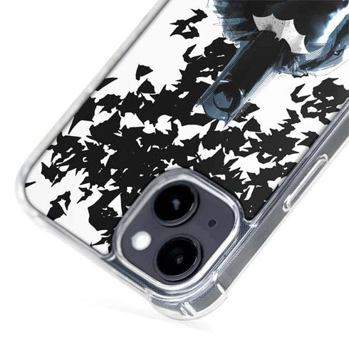 DC Comics Batman Holding batarang Art iPhone 15 Plus MagSafe Case