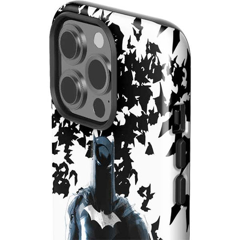DC Comics Batman Holding batarang Art iPhone 15 Pro Impact Case