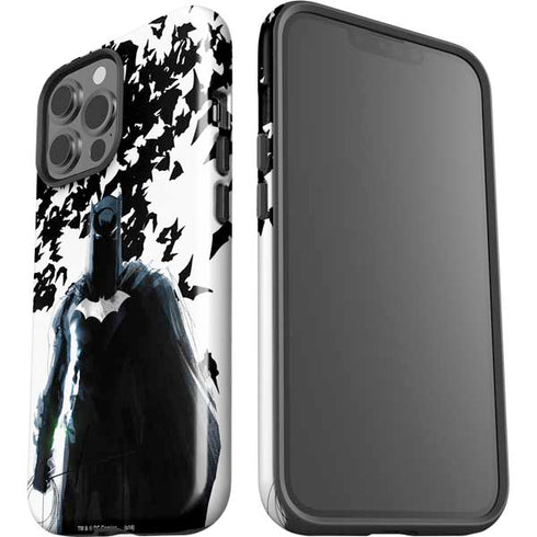 DC Comics Batman Holding batarang Art iPhone 15 Pro Max Impact Case