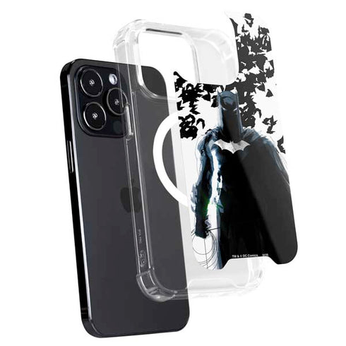 DC Comics Batman Holding batarang Art iPhone 14 Pro Max MagSafe Case