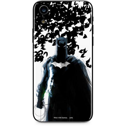 DC Comics Batman Holding batarang Art iPhone XR Skin