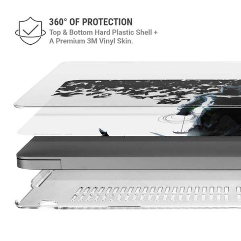 DC Comics Batman Holding batarang Art MacBook Pro 16in (2021-25) Case plus Skin