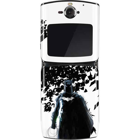 DC Comics Batman Holding batarang Art Motorola RAZR Skin