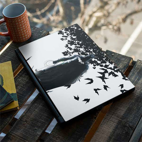 DC Comics Batman Holding batarang Art MSI GS65 Stealth Laptop Skin