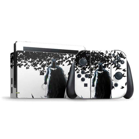 DC Comics Batman Holding batarang Art Nintendo Switch Bundle Skin
