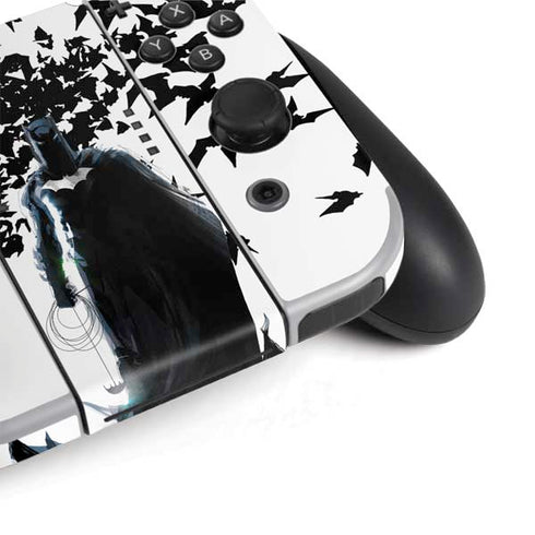 DC Comics Batman Holding batarang Art Nintendo Switch OLED (2021) Skin
