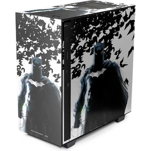 DC Comics Batman Holding batarang Art NZXT H510 Compact ATX Mid-Tower Case Skin